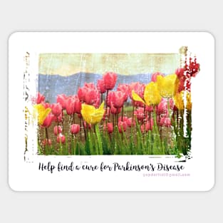 Parkinson's Tulip Field Awareness For A Cure Sticker